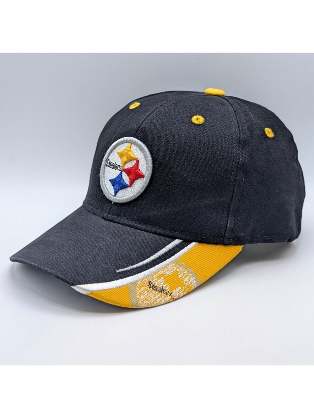 Pittsburgh Steelers Adjustable Strap Back Hat Cap NFL Football Unisex Black